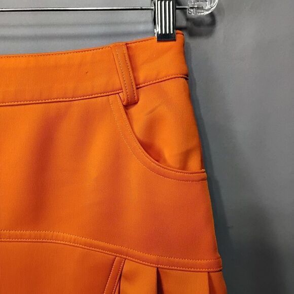 PGM (Pro Golf Masters) Orange Asymmetrical Pleated Golf/Tennis Skort - Size 30 - Picture 13 of 14